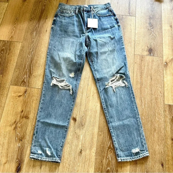 Pistola Presley High Rise Relaxed Roller Distressed Denim Jeans Size 27 NWT - Picture 4 of 12